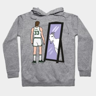 Larry Bird Mirror GOAT Hoodie